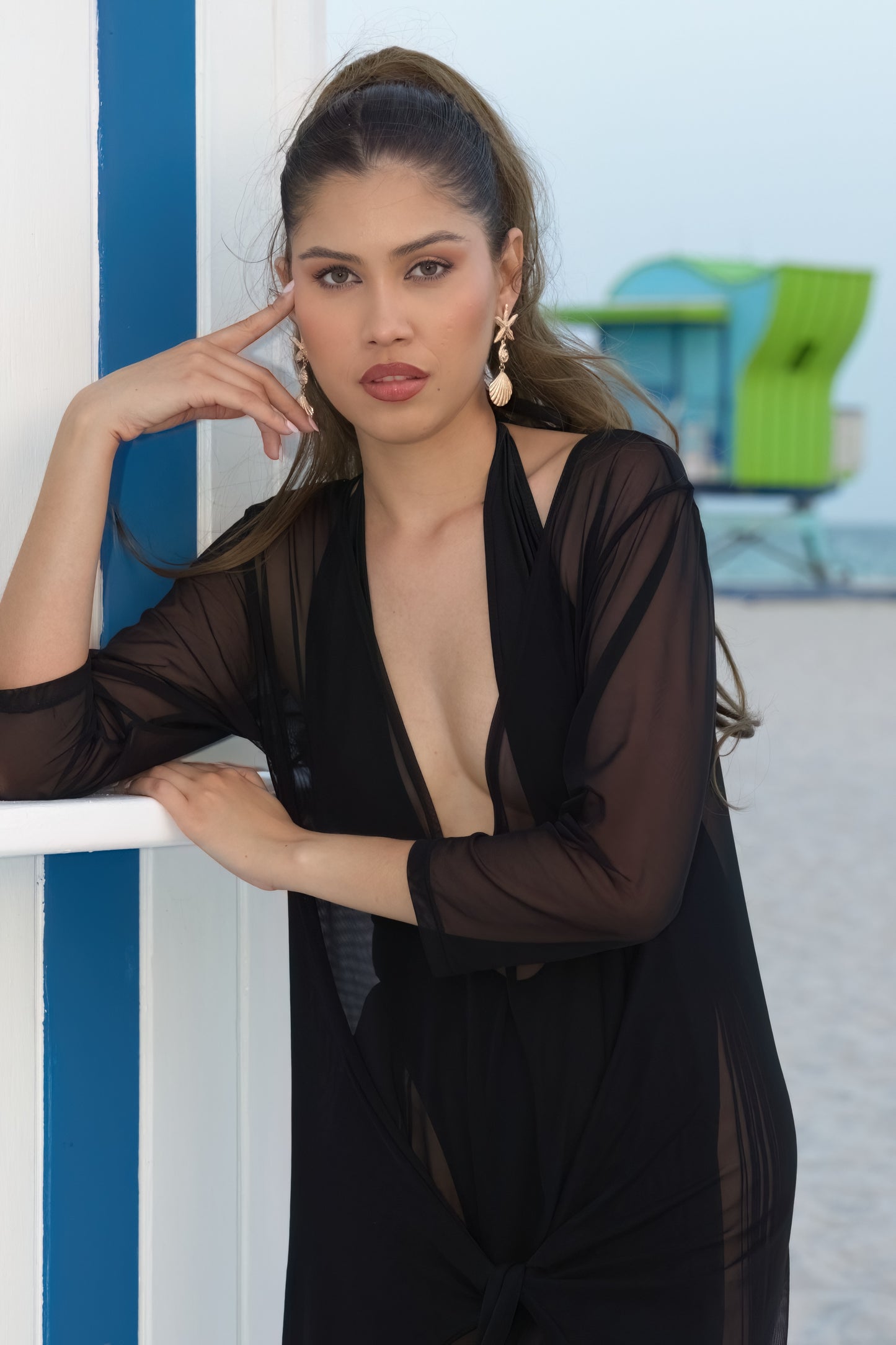 Mesh Tie Romper