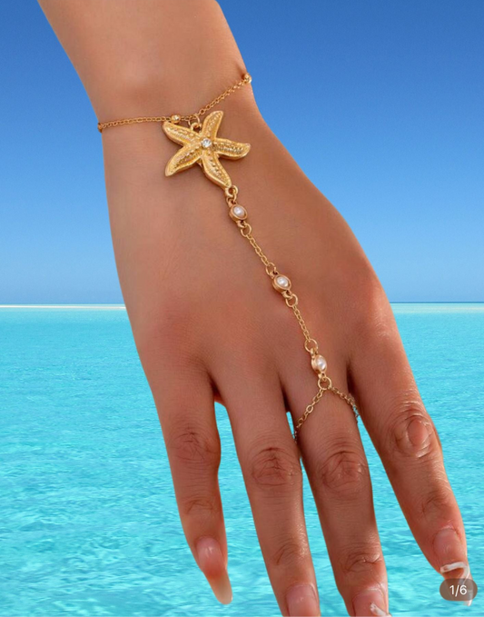 Starfish Ring Bracelet
