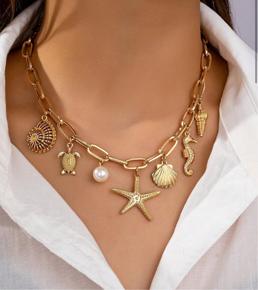 Chunky Charm Necklace
